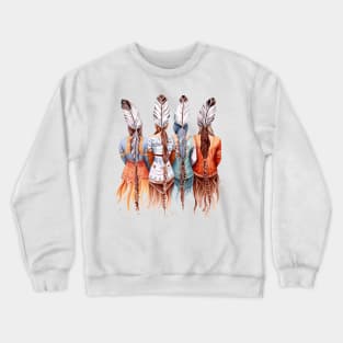 Native American Back Women #3 Crewneck Sweatshirt